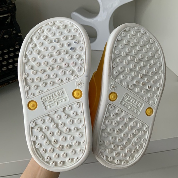 BUTLER Rockhopper Overshoe Kids Rubber Waterproof All Weather Yellow Size 6 7 8 - Picture 14 of 16